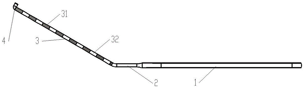 一种骨质深度测量尺的制作方法