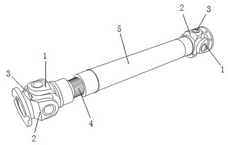 一种SWC-BH型整体叉头十字轴式伸缩焊接式万向联轴器的制作方法