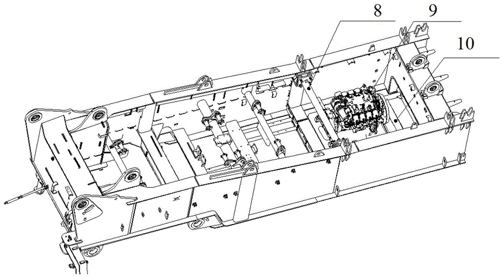 一种装配式转台支撑连杆结构及其履带起重机的制作方法