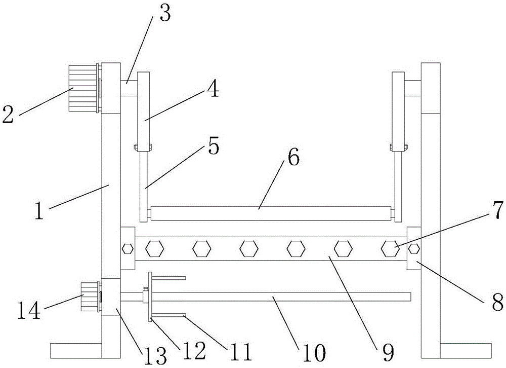 一种针织面料晾晒架的制作方法