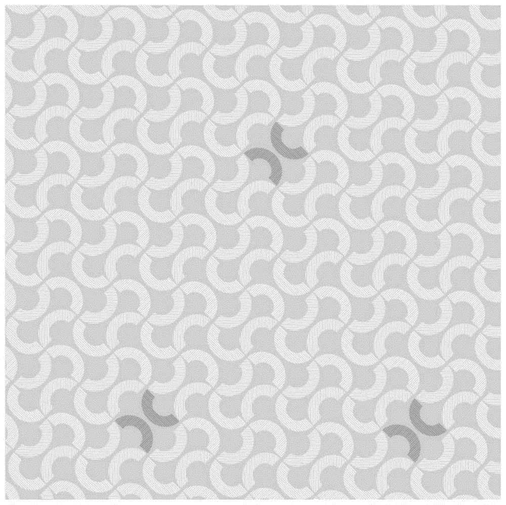 一种半圆环扣纹阵列结构的装饰膜的制作方法