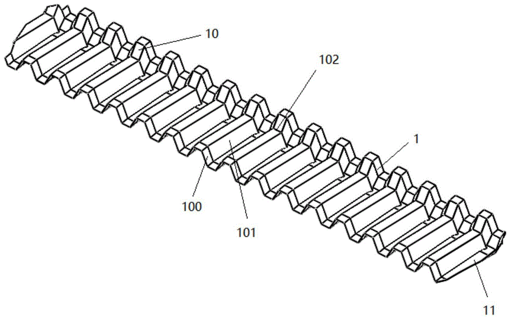 一种折波型三维收水器的制作方法