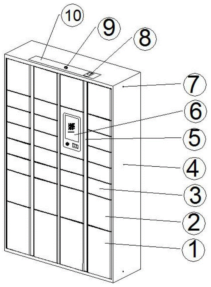 一种扫二维码开箱的智能箱柜的制作方法