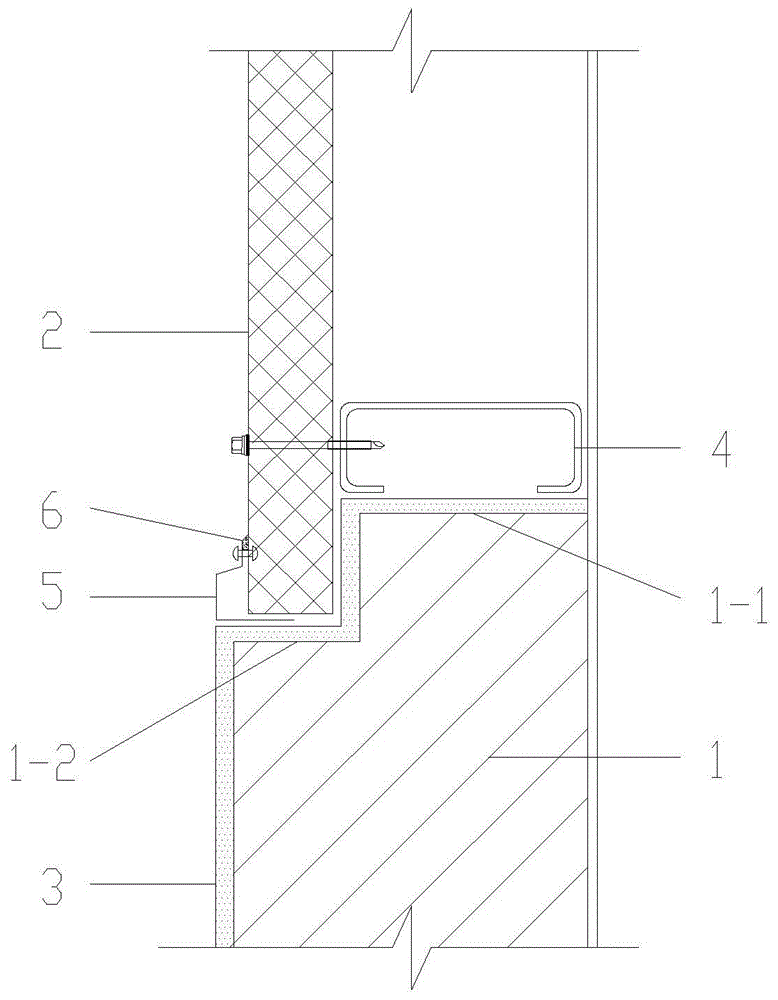 一种聚氨酯墙板与砖墙连接节点结构的制作方法