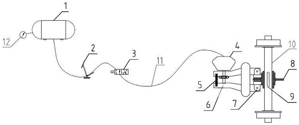 一种电瓶轨道车制动系统的制作方法