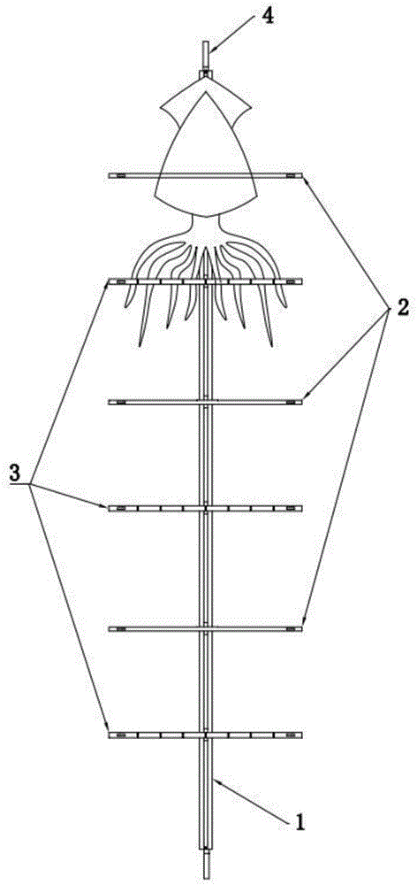 鱿鱼晾晒架的制作方法