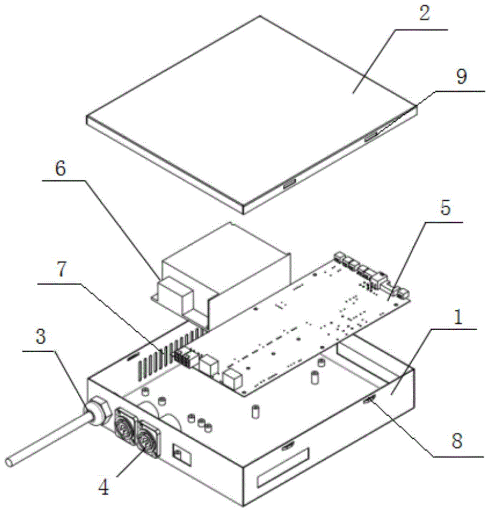 一种密集架使用的固定列控制盒的制作方法