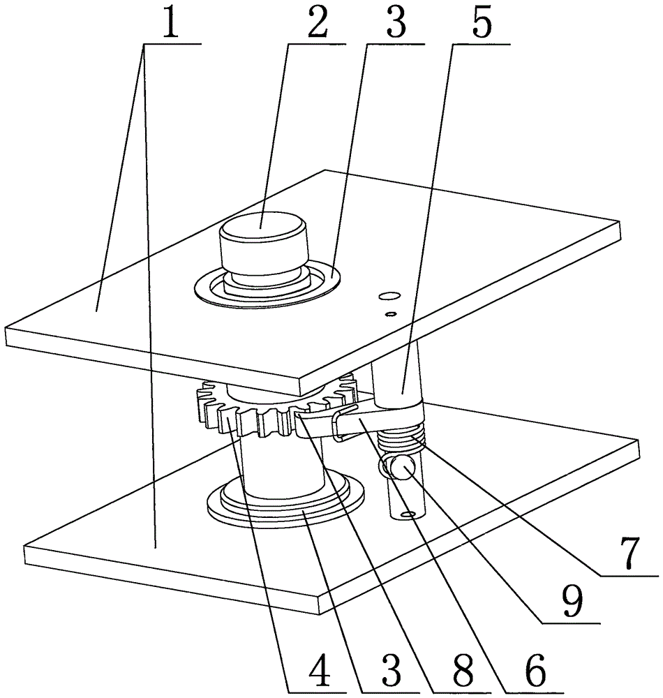 一种开关分合用单向齿轮轴结构的制作方法