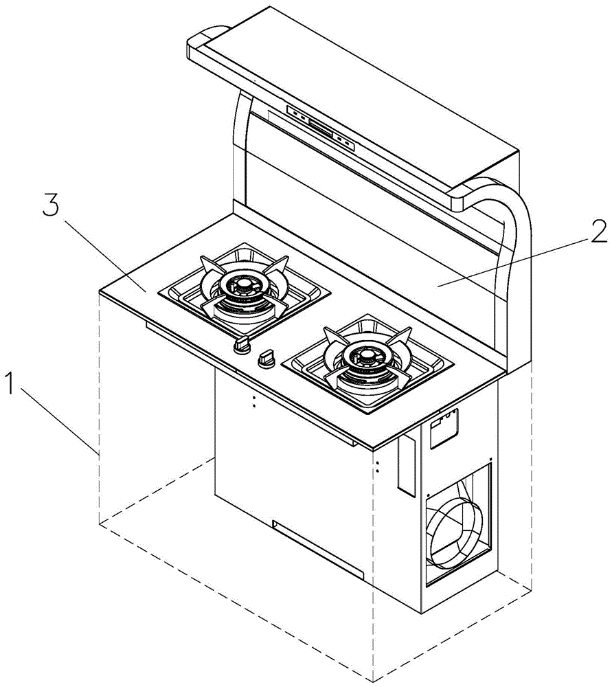 一种集成灶的燃气灶安装结构的制作方法