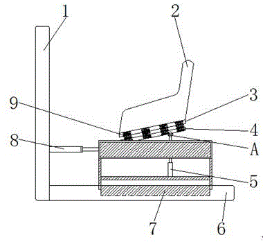 一种汽车座椅颠簸蠕动测试的装置的制作方法