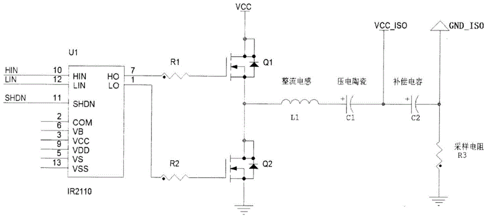 一种压电陶瓷驱动电路的制作方法