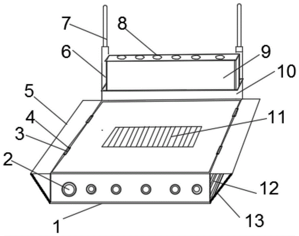 一种具有散热结构便于安装的机顶盒的制作方法
