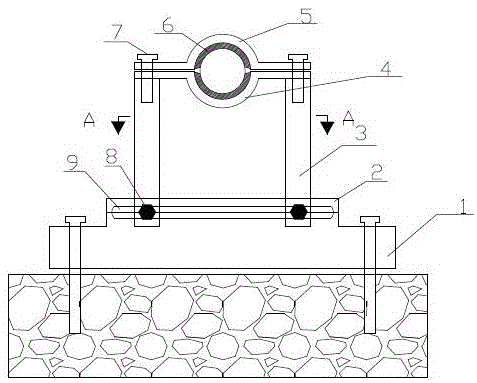 一种混凝土输送泵管道的固定装置的制作方法