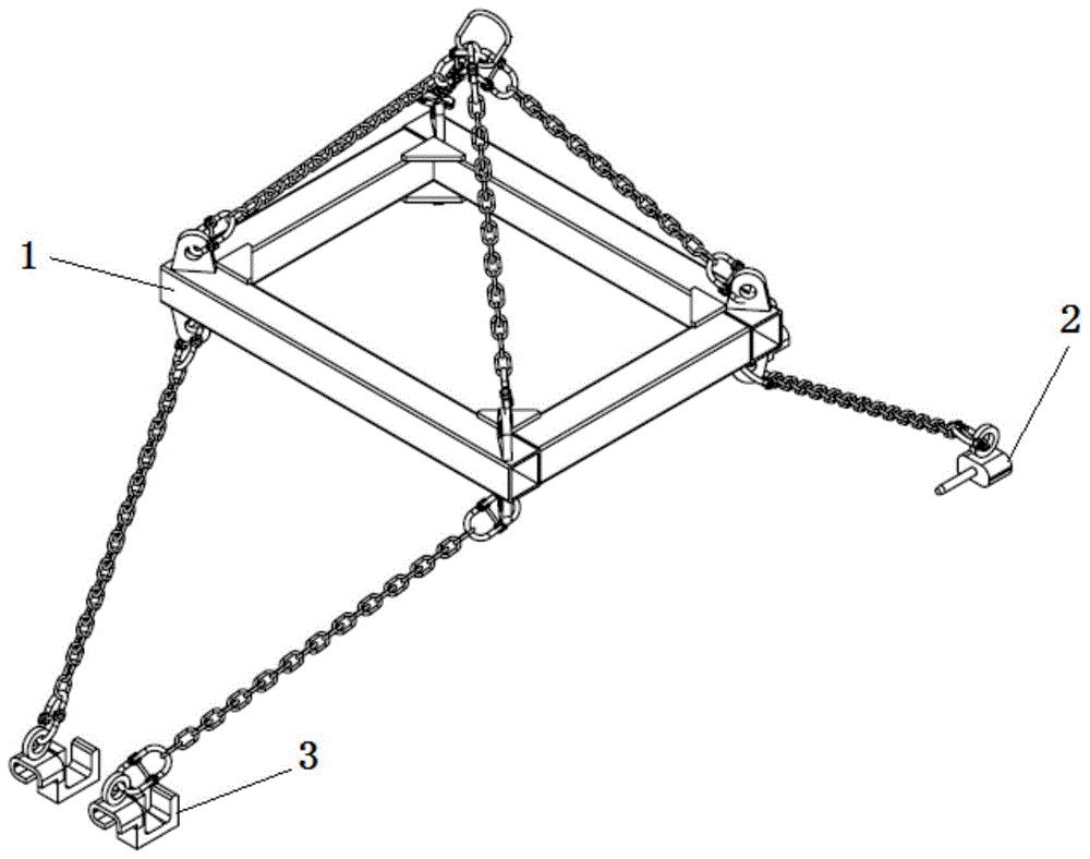 一种用于叉车外门架总成组装吊具的制作方法