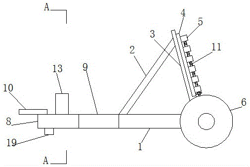 一种可移动式放线支架的制作方法