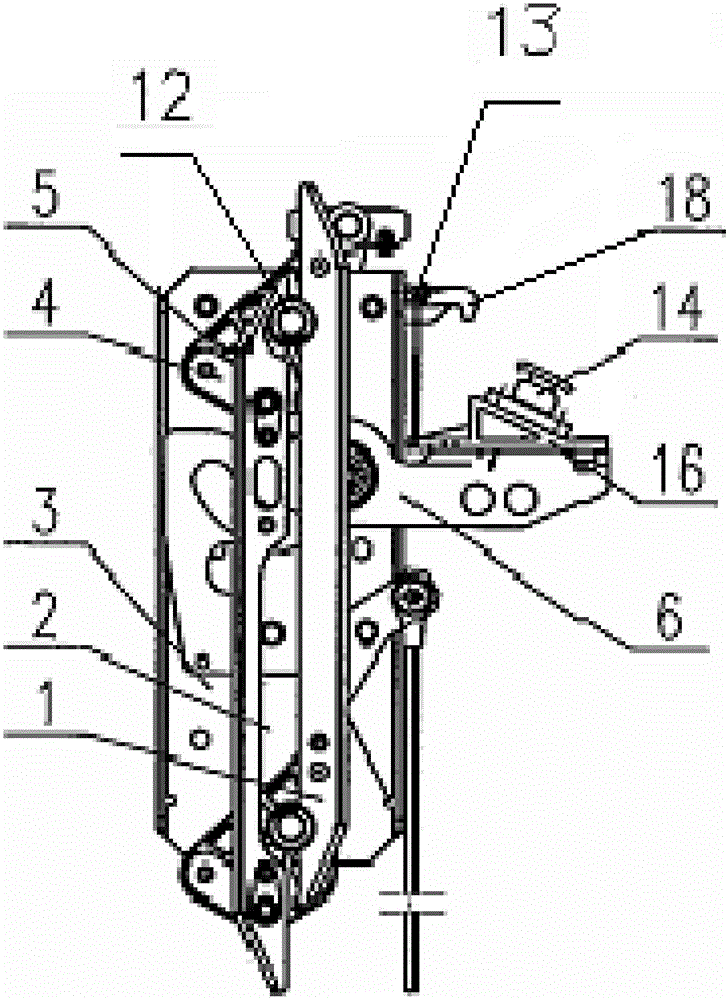 一种SK41轿门锁门刀的制作方法