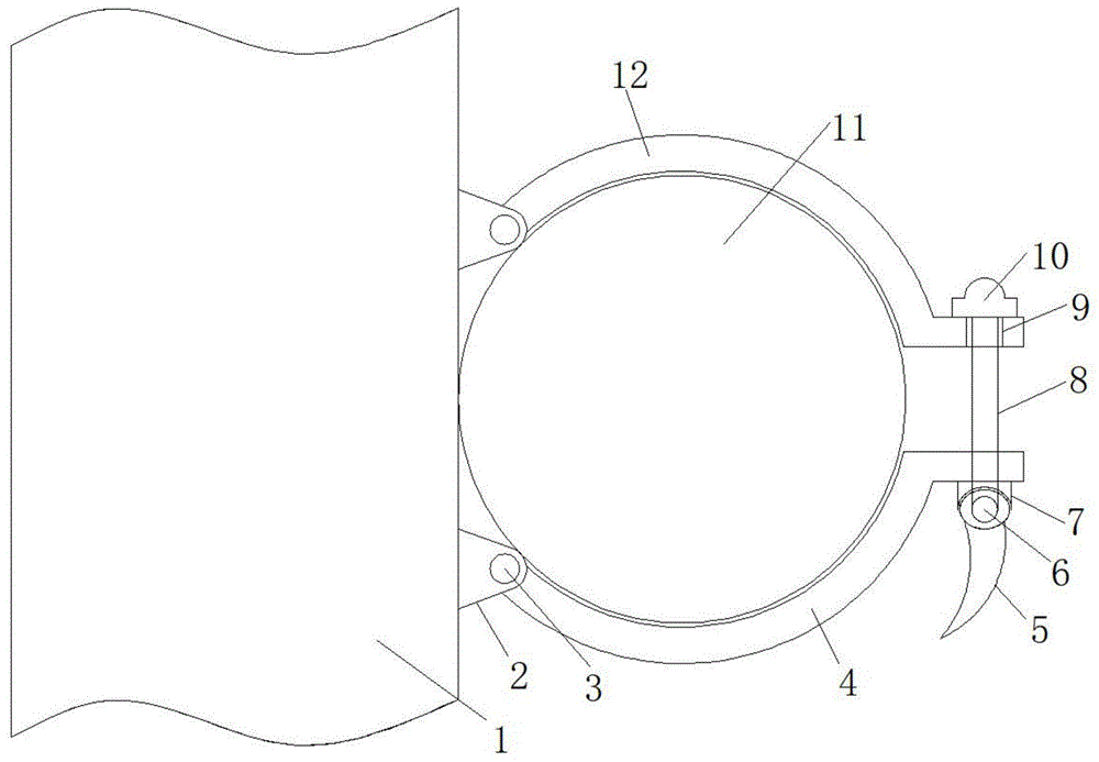 一种建筑幕墙施工脚手架的安装结构的制作方法