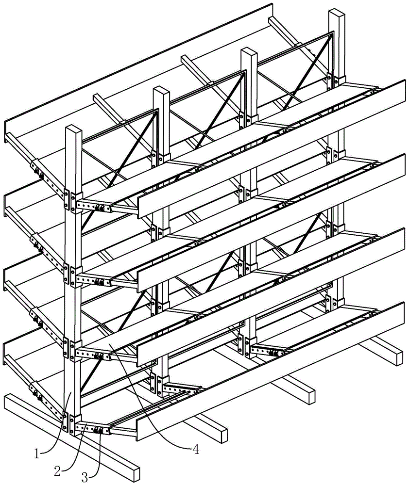 一种悬臂式货架的制作方法