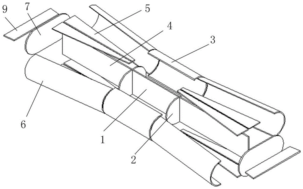 X型圆管相贯焊缝超长的替换节点的制作方法