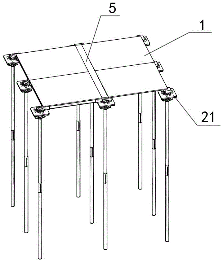 一种现浇混凝土结构施工用的早拆模板体系的制作方法