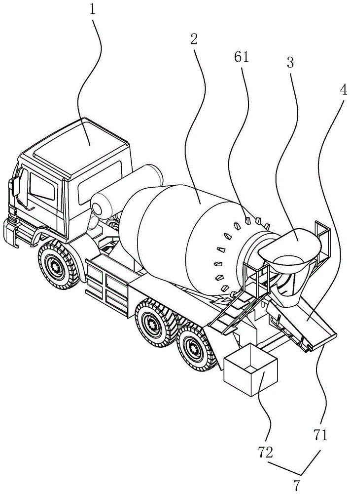 一种降低出料口残留污染的混凝土搅拌车的制作方法