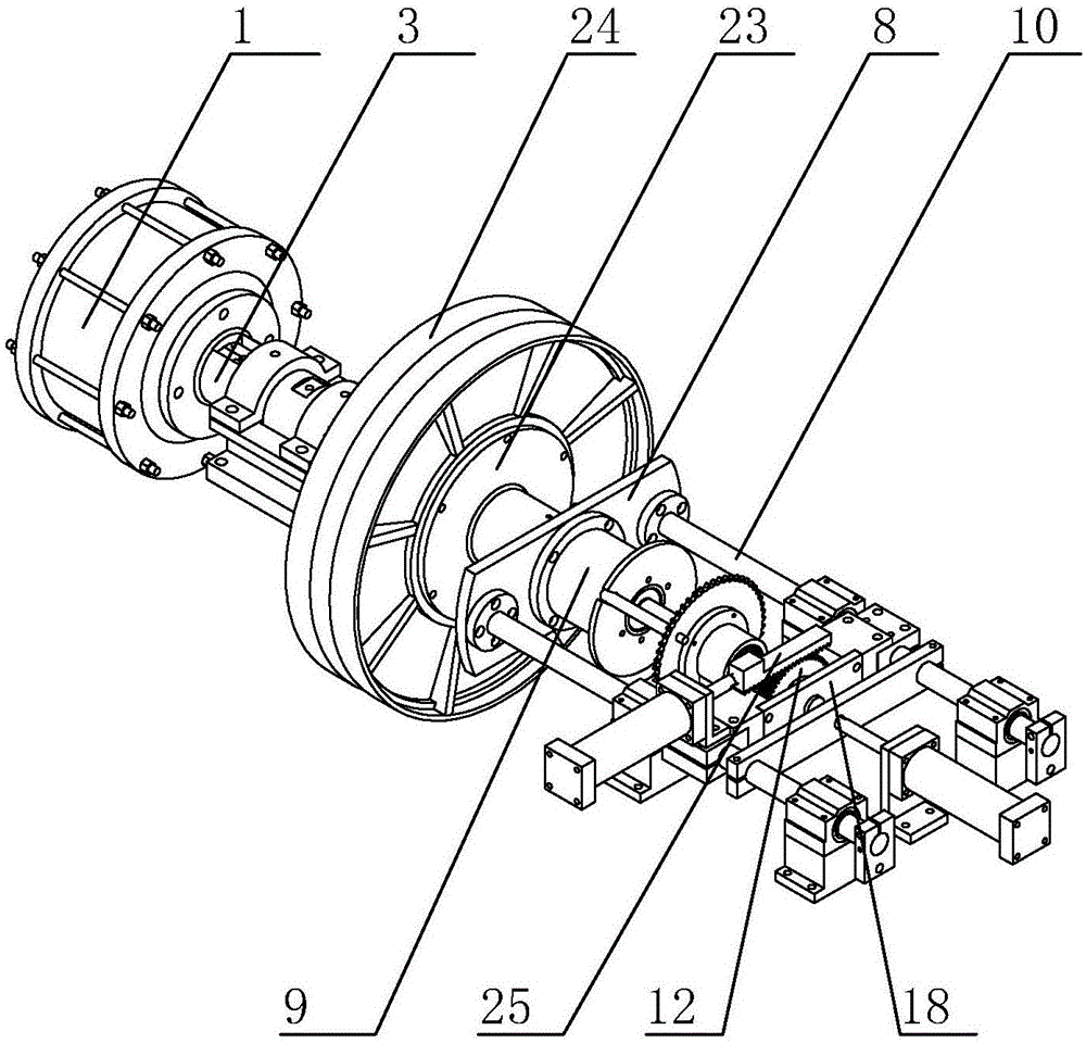 抛光风轮用加工设备的冲压块驱动结构的制作方法