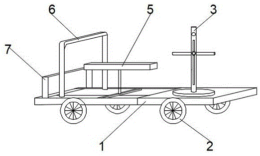 一种电气工程施工用穿线放线车的制作方法