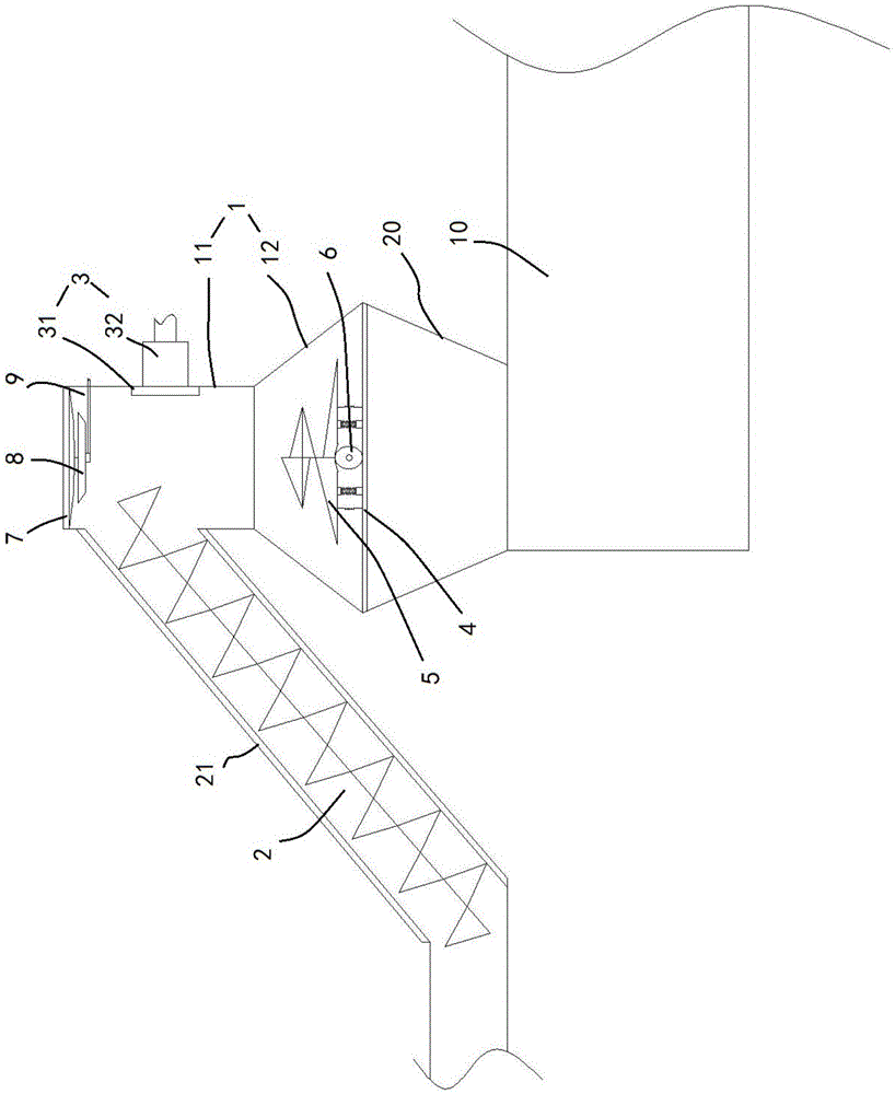 一种制备PS材料用造粒机排气装置的制作方法