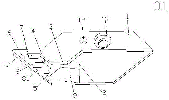 一种用于电脑横机的选针三角及底板装置的制作方法