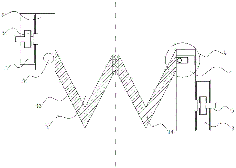 一种丝光机主电机防碱挡板的制作方法