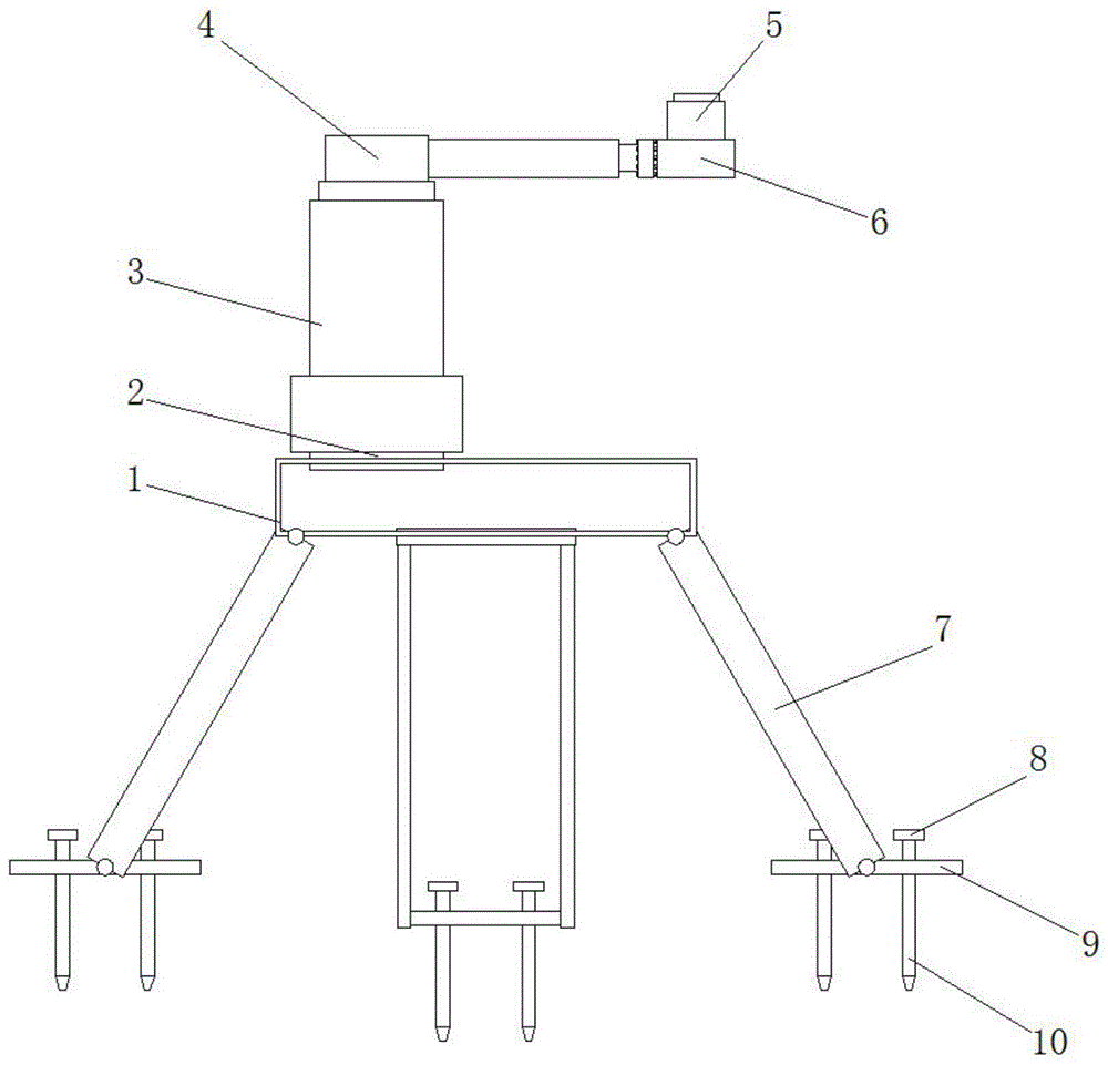 一种沙地施工用桥梁检测设备的固定架的制作方法