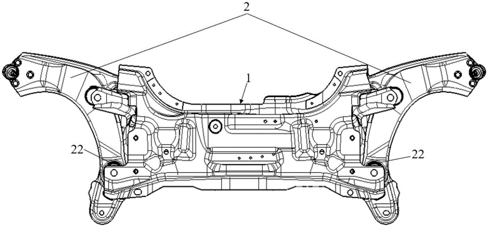 一种用于副车架与控制臂装配的定位结构的制作方法