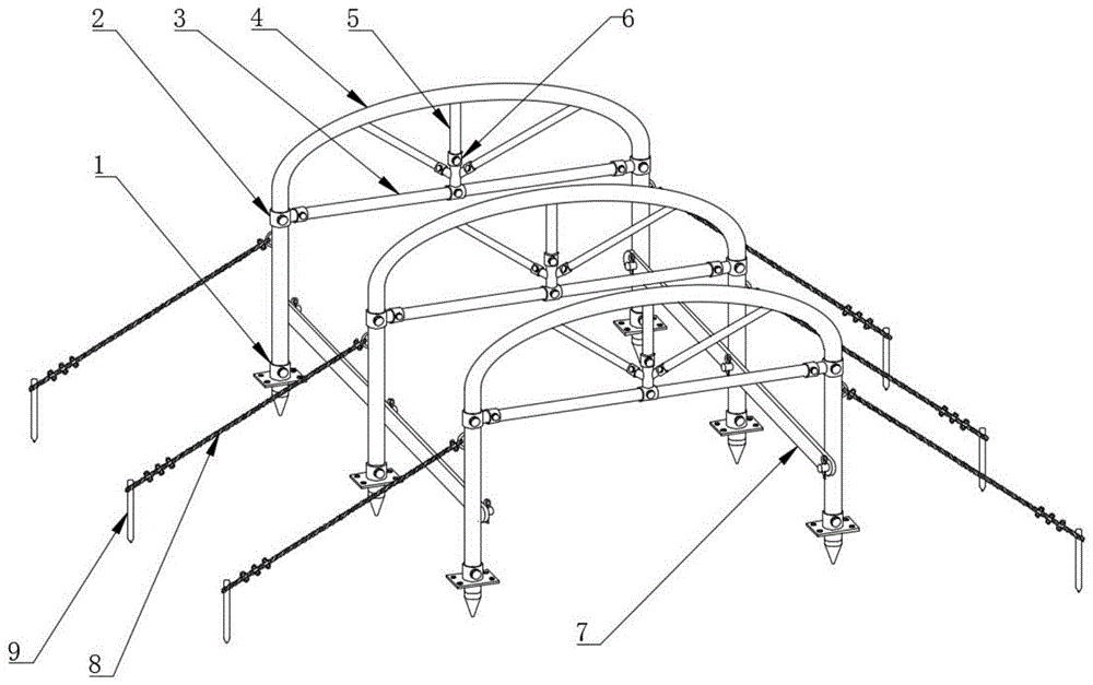 一种临时搭建的防震建筑结构的制作方法