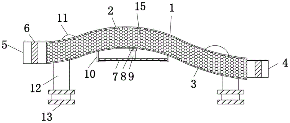一种曲线支撑钢结构的制作方法