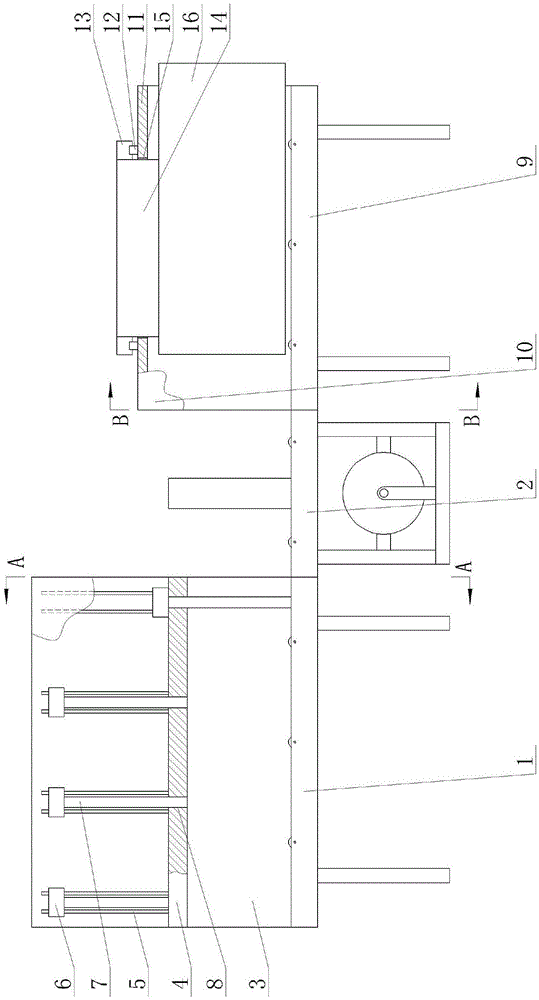 龙骨材料打包专用的工作台的制作方法