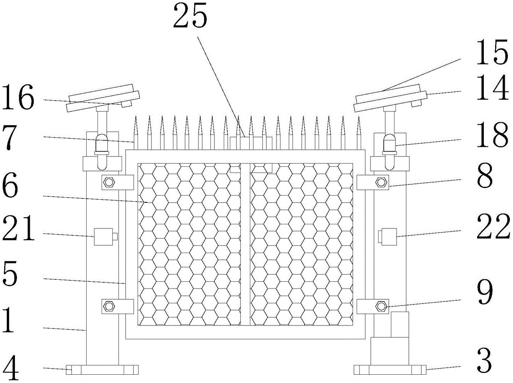 一种安防防盗用建筑护栏的制作方法