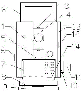 一种带防盗功能全站仪的制作方法