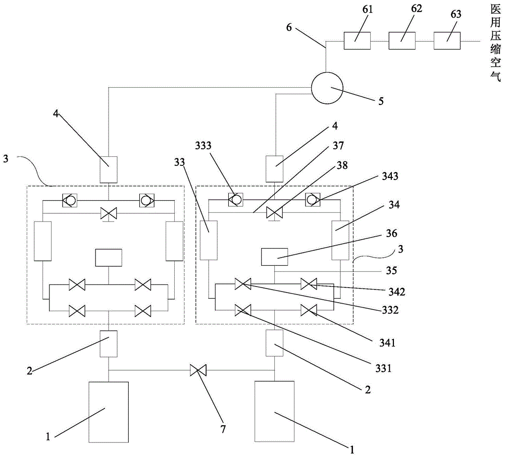 一种节能型医用压缩空气系统的制作方法