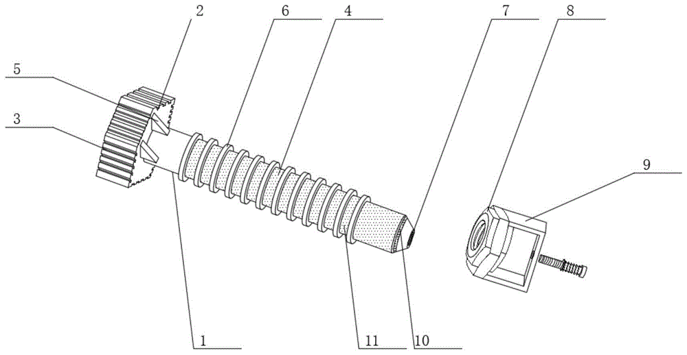 一种汽车用带弹簧的防脱落式螺栓的制作方法