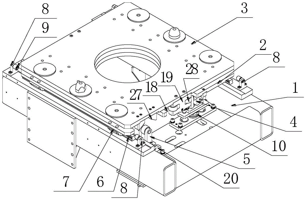 一种托盘平面浮动机构的制作方法