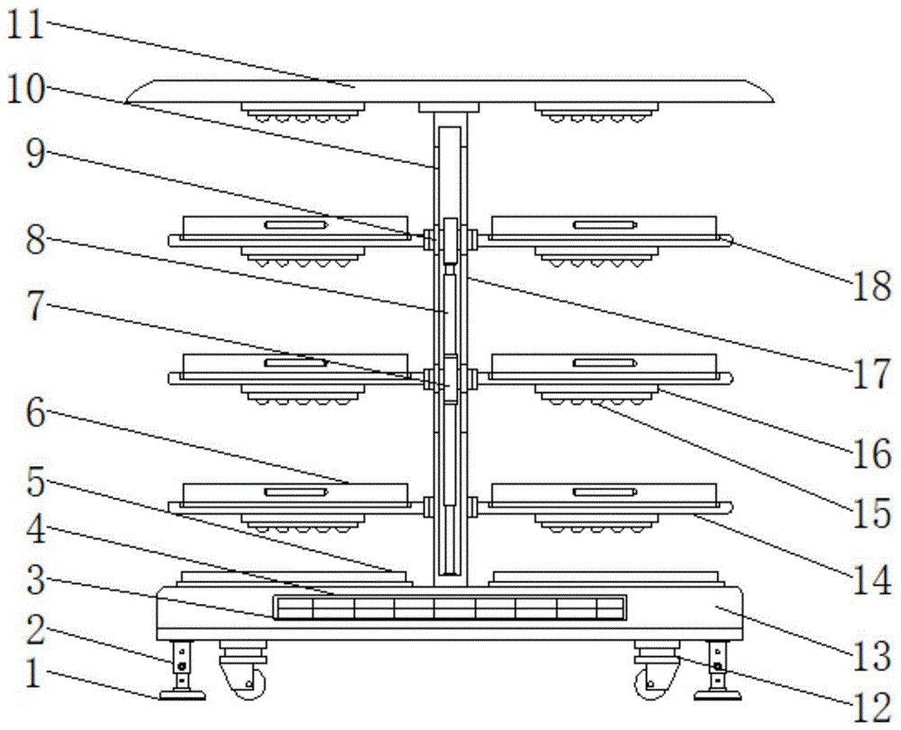 一种建筑工程用管道件整理架的制作方法