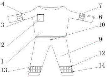 一种便于增加负重的运动服的制作方法