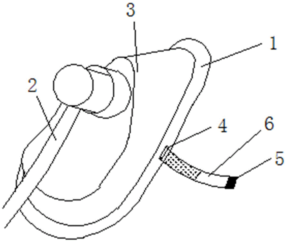 一种带有固定子带的氧气面罩的制作方法