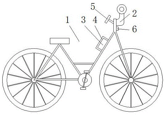 一种带有小型风力发电装置的自行车的制作方法