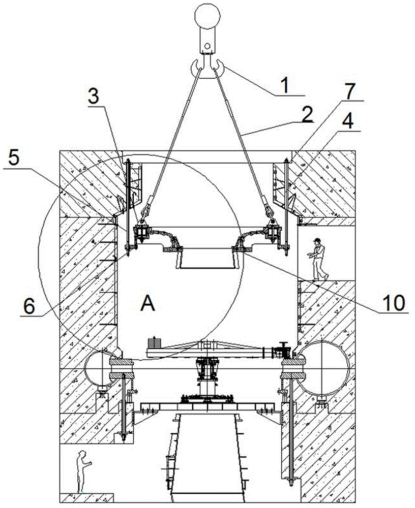 水轮机底环吊装结构的制作方法