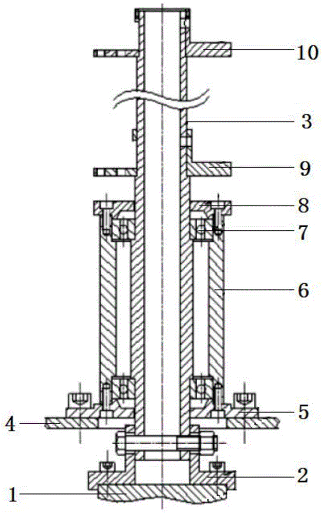 一种垂直轴风力发电机的风机主轴结构的制作方法