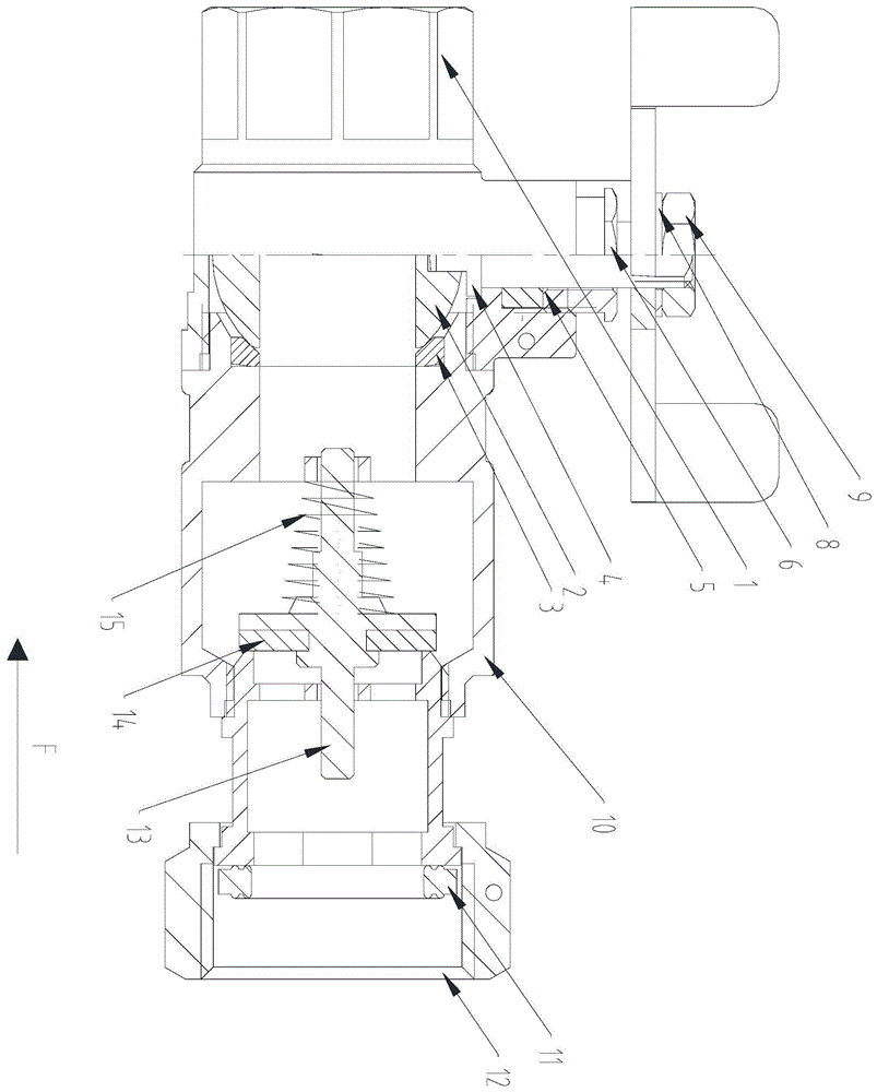 一种黄铜表后防倒流球阀的制作方法