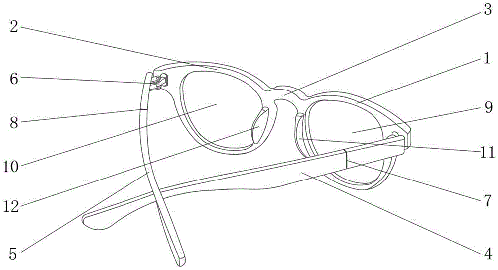 一种易拆装运动型眼镜框架的制作方法