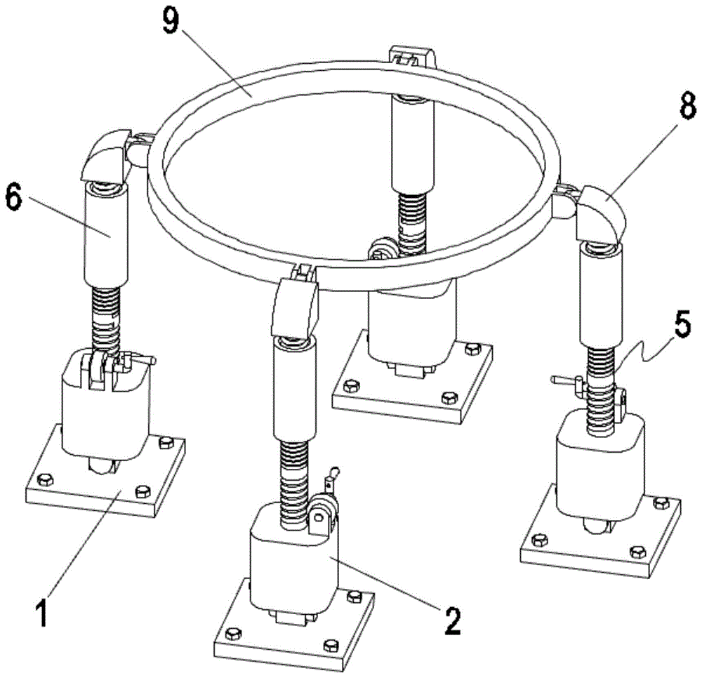 一种配料秤用可调节支架的制作方法
