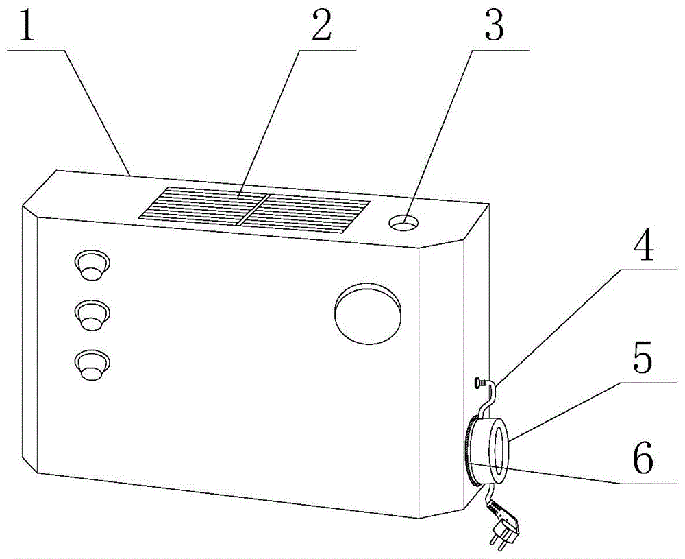 一种大冷量机柜空调冷凝水自动蒸发器的装置的制作方法
